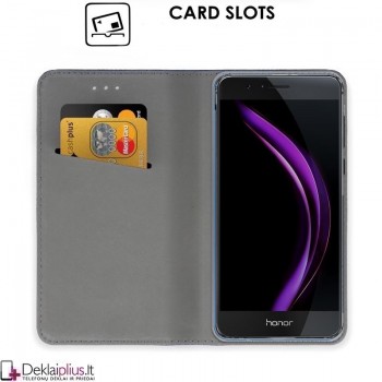 Telone smart magnet atverčiamas dėklas - juodas (telefonui Huawei Honor 8) Telone smart magnet atverčiamas dėklas - juodas (telefonui Huawei Honor 8)